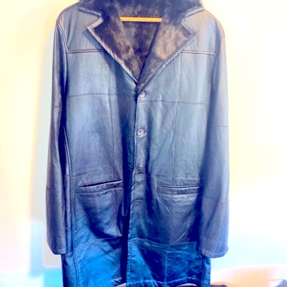 NWT Authentic Jeanferre leather coat ,One of a kind . Open to offers ty Vintage - Picture 3 of 5